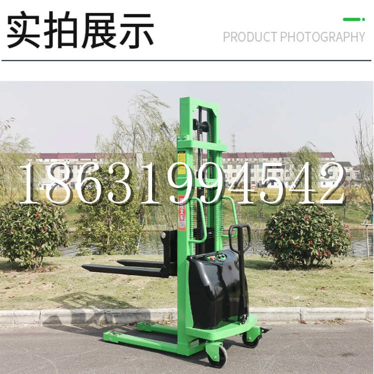 普洱市电动叉车堆高车液压铲车电瓶1吨2吨站驾步行式小型全自动叉车